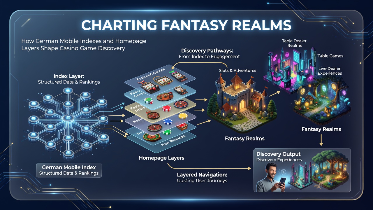 Deutsche mobile Indizes und geschichtete Homepage-Navigation in Fantasy-Casino-Umgebungen