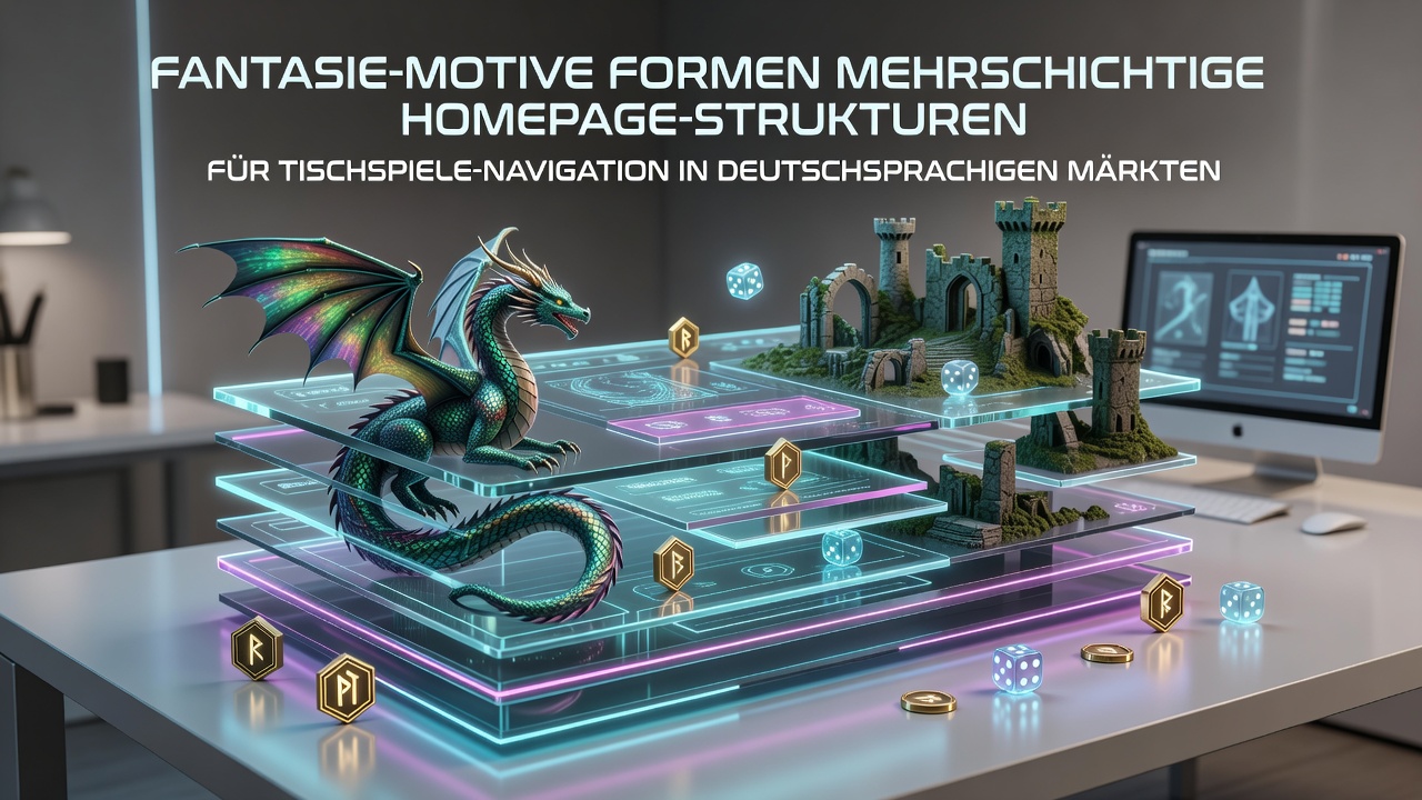 Fantasy-Motive in mehrschichtigen Homepage-Strukturen für Tischspiele