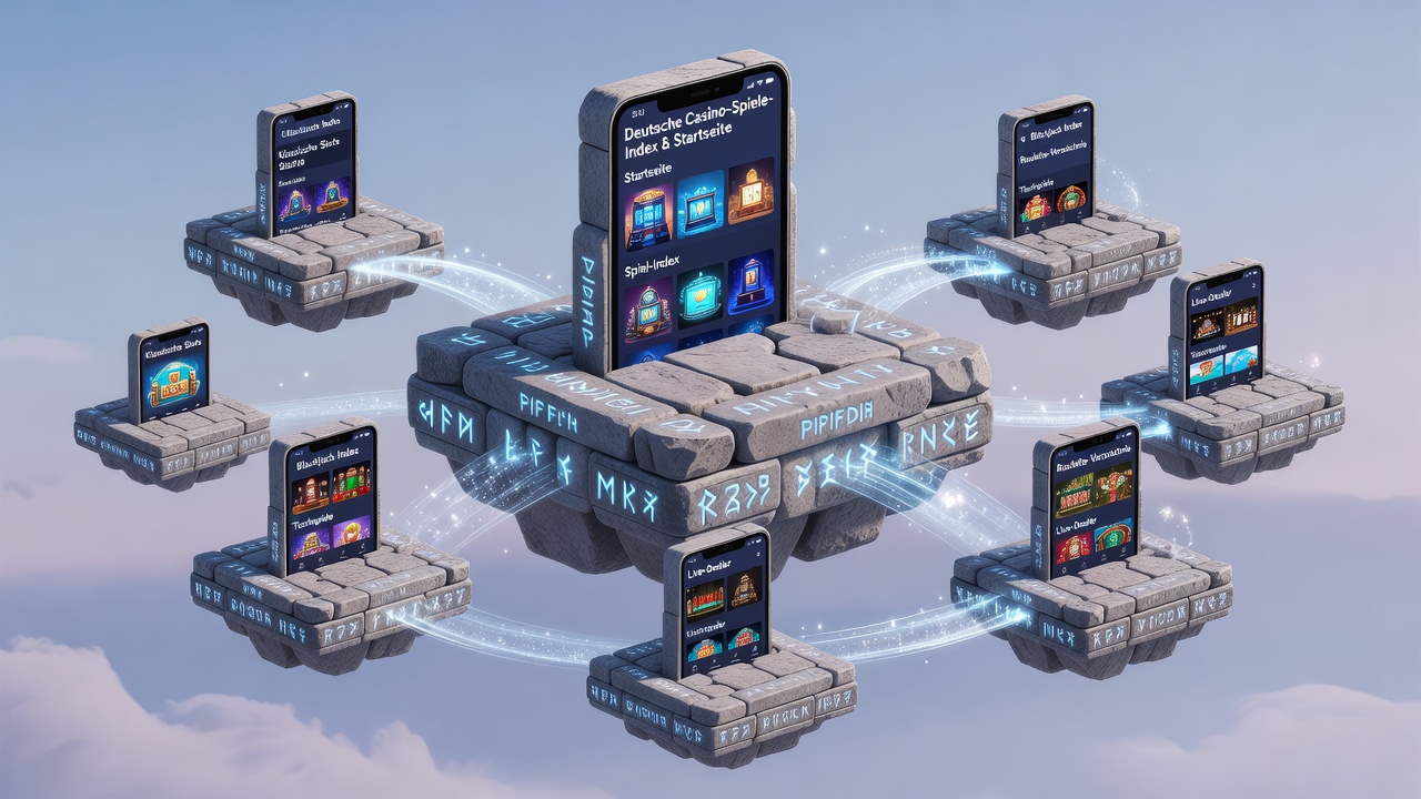 Mobile Spieler erkunden Fantasy-Indizes über geschichtete Casino-Homepages