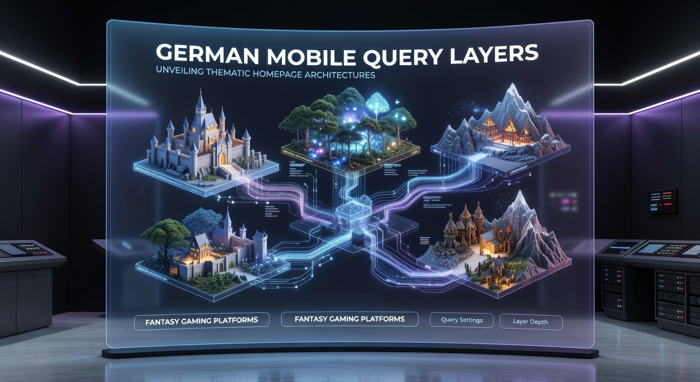 Beispiel einer thematisch geschichteten Homepage-Architektur mit mobilen Abfrageebenen in Fantasy-Plattformen